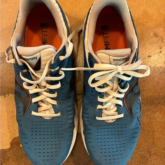 Saucony Men's Blue and White Athletic Shoes - Picture 2 of 6